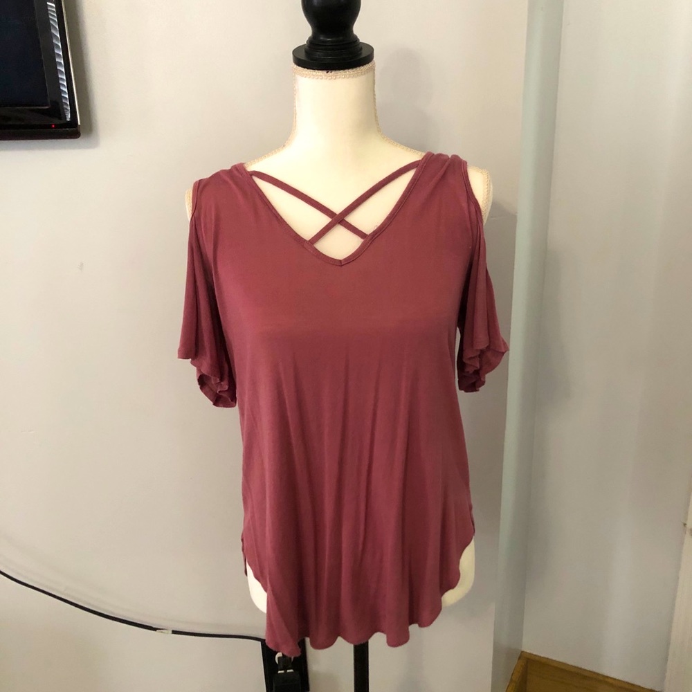 Cute crossed top shirt